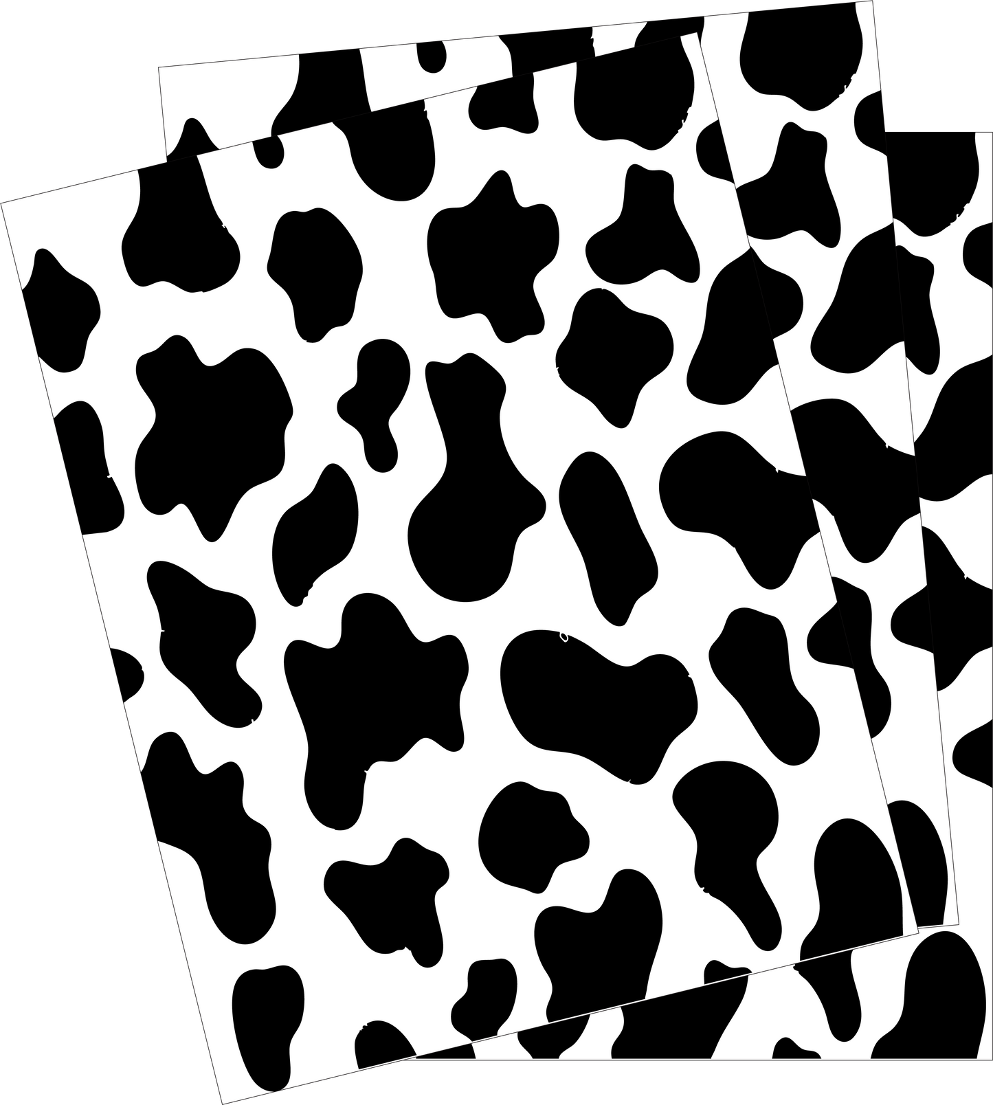 Cowhide Vinyl Sheets (8.5" x 11")