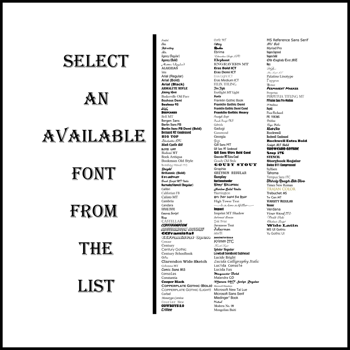 Custom Vinyl Decal (5"-8" x 1"-24")