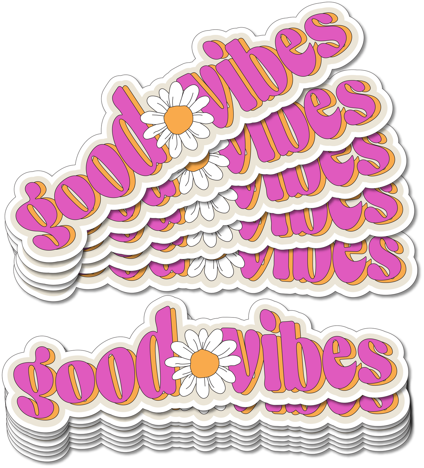 Good Vibes Vinyl Sticker