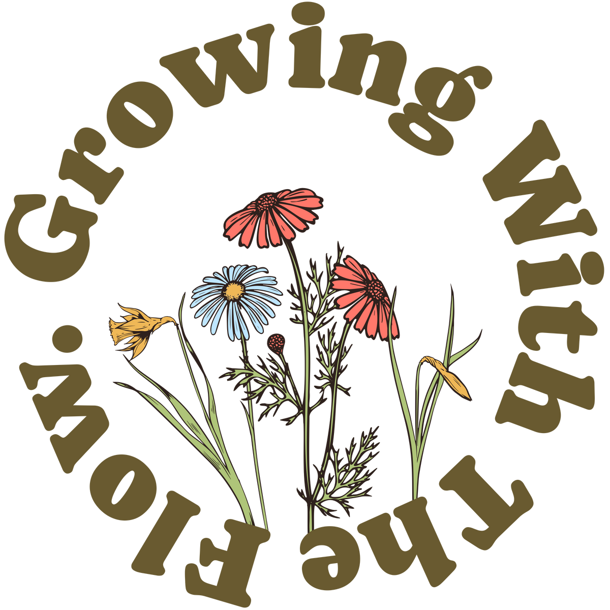 Growing With The Flow Sticker
