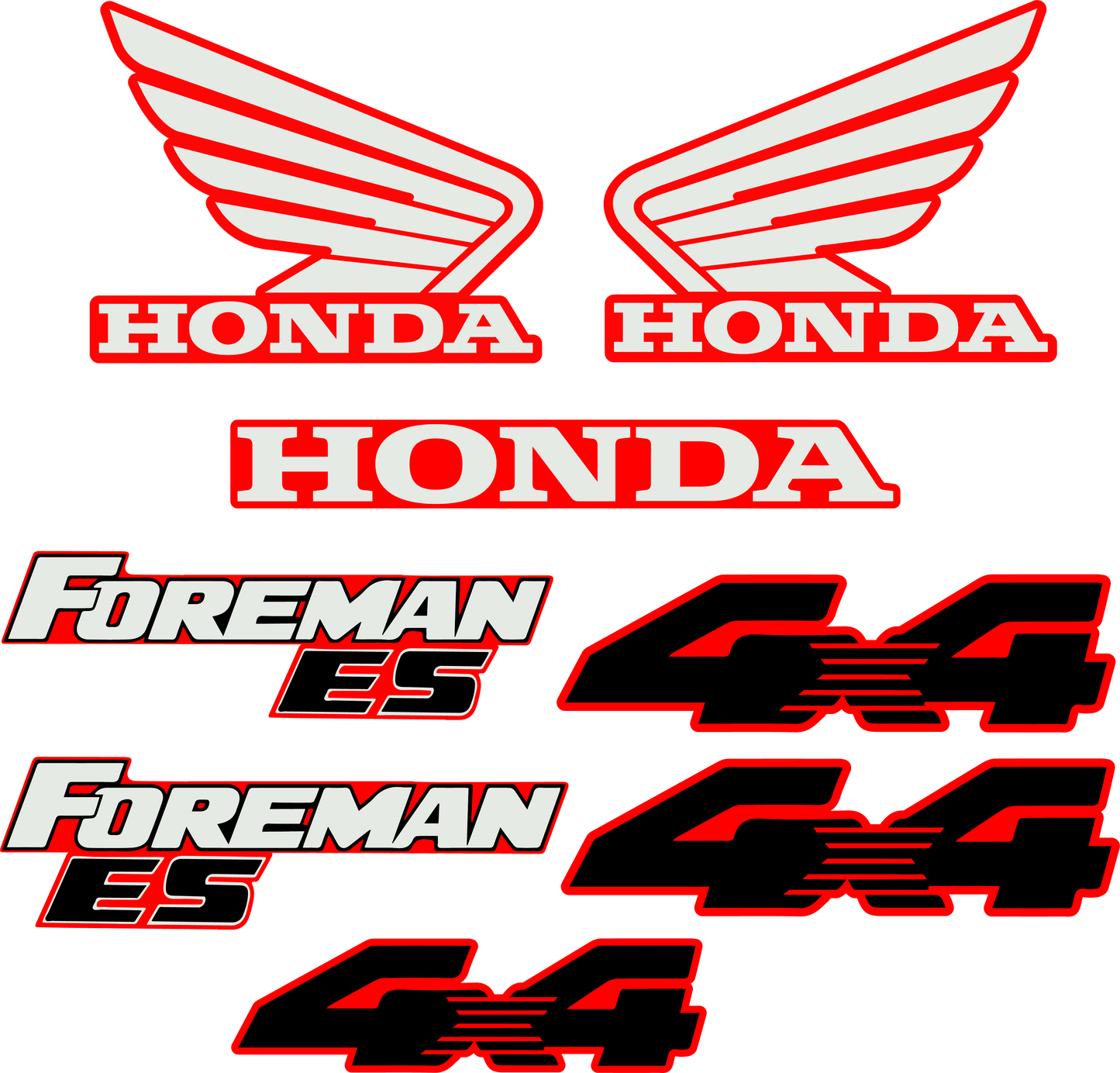 Honda Foreman ES 4-Wheeler Vinyl Sticker Set