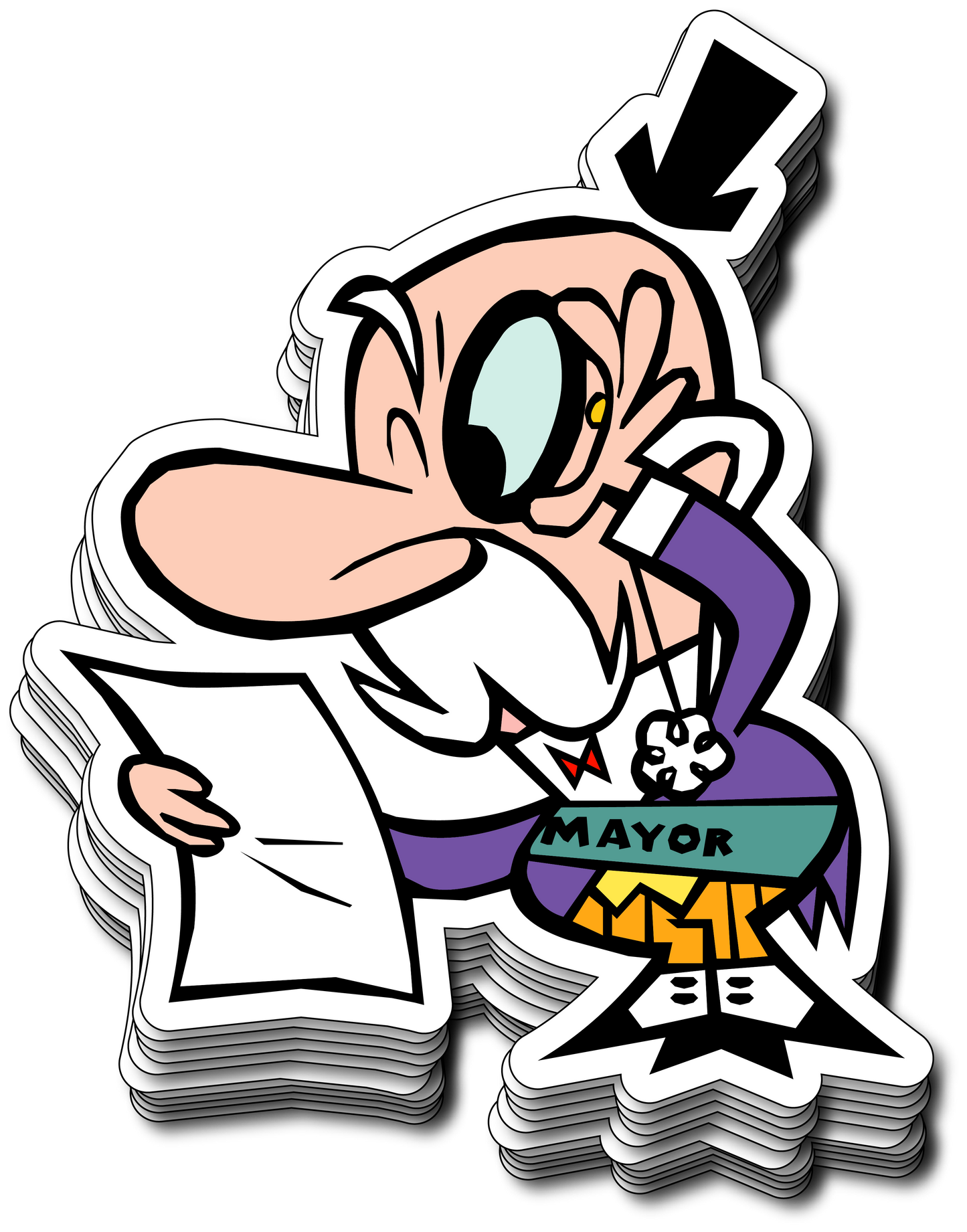 Mayor Vinyl Sticker