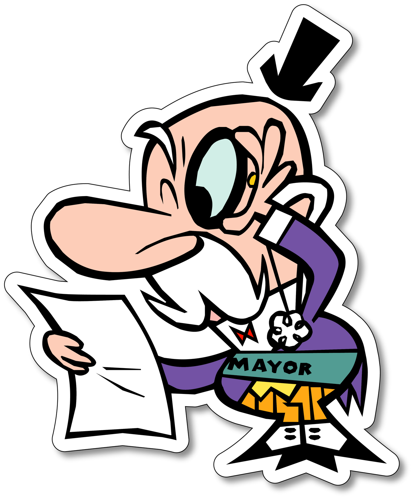 Mayor Vinyl Sticker