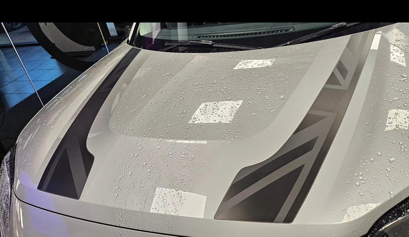 Mini Cooper Hood Decals - Curved - (Set of 2)