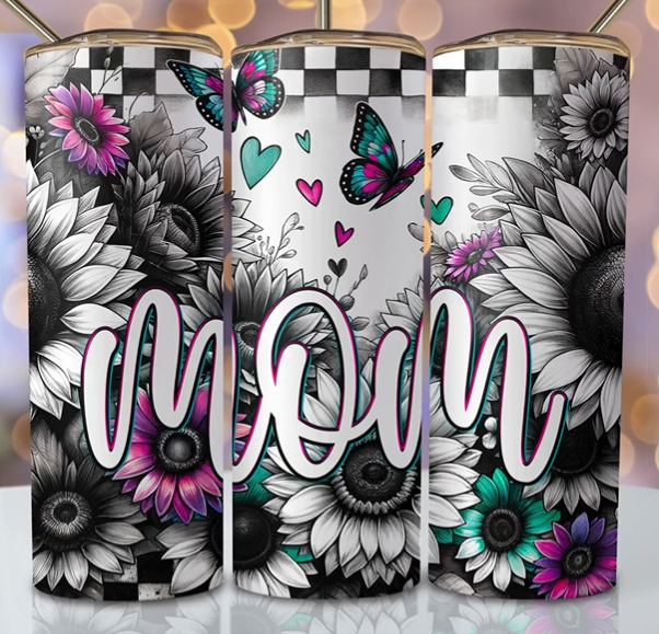 Mom with Butterflies Tumbler