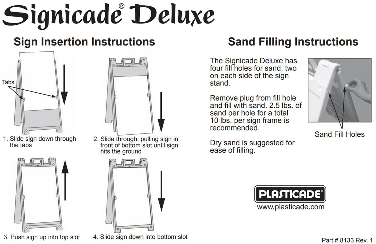 Plasticade Signicade® Sign Stand