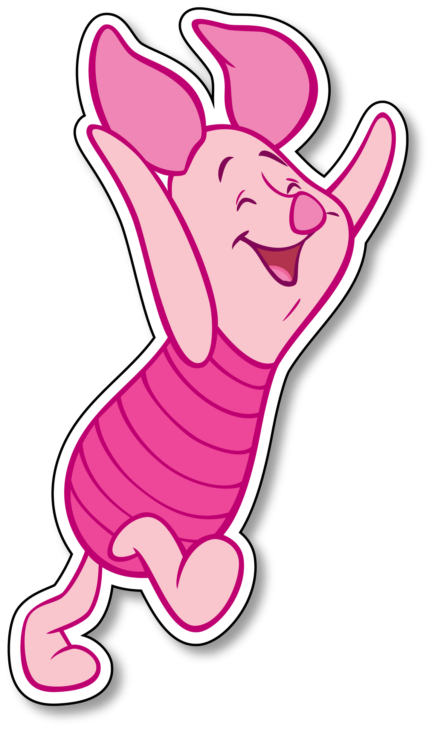 Happy Piglet Vinyl Sticker