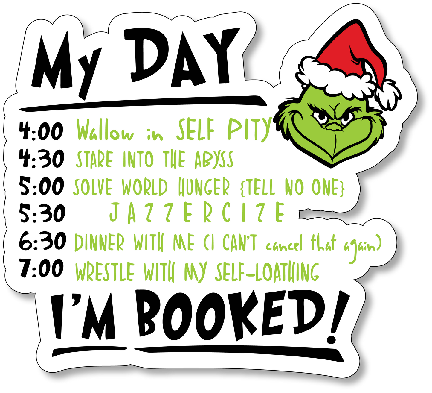 Grinch Vinyl Sticker (#7)