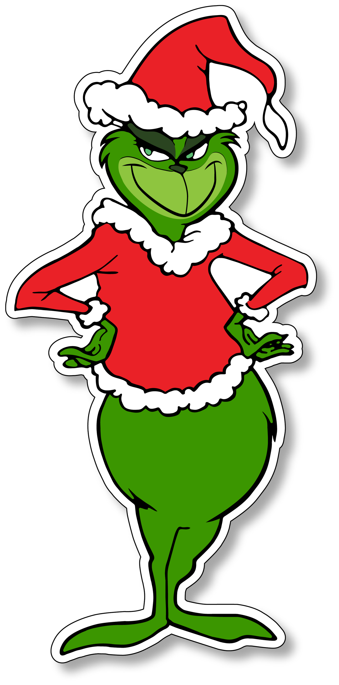 Grinch Vinyl Sticker (#3)