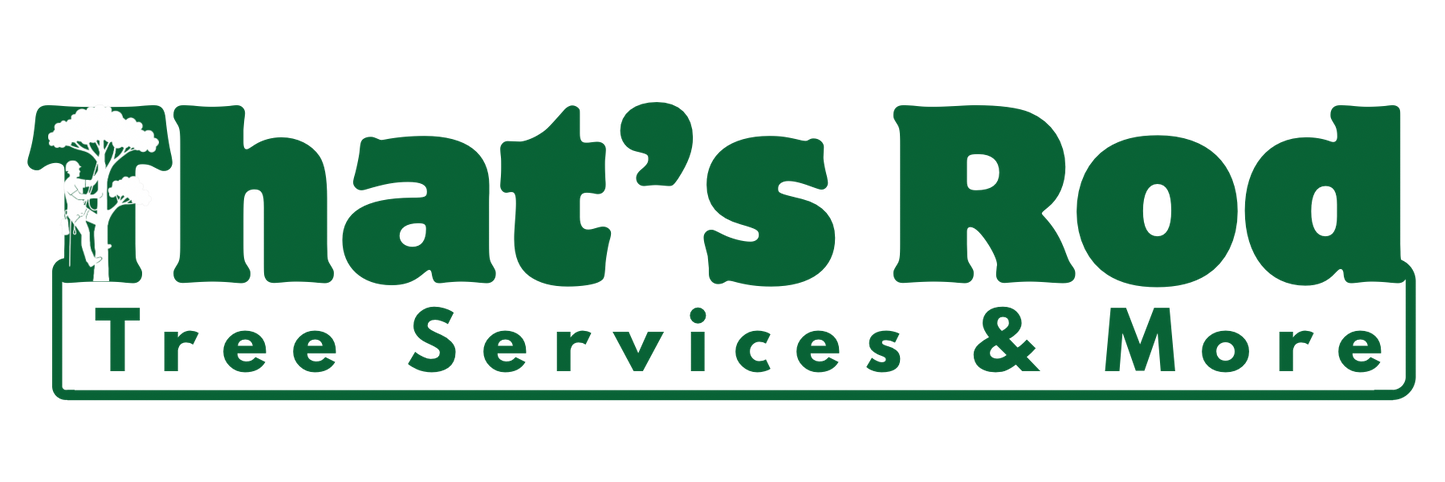 That's Rod Tree Services & More Sticker (3" x 0.866")