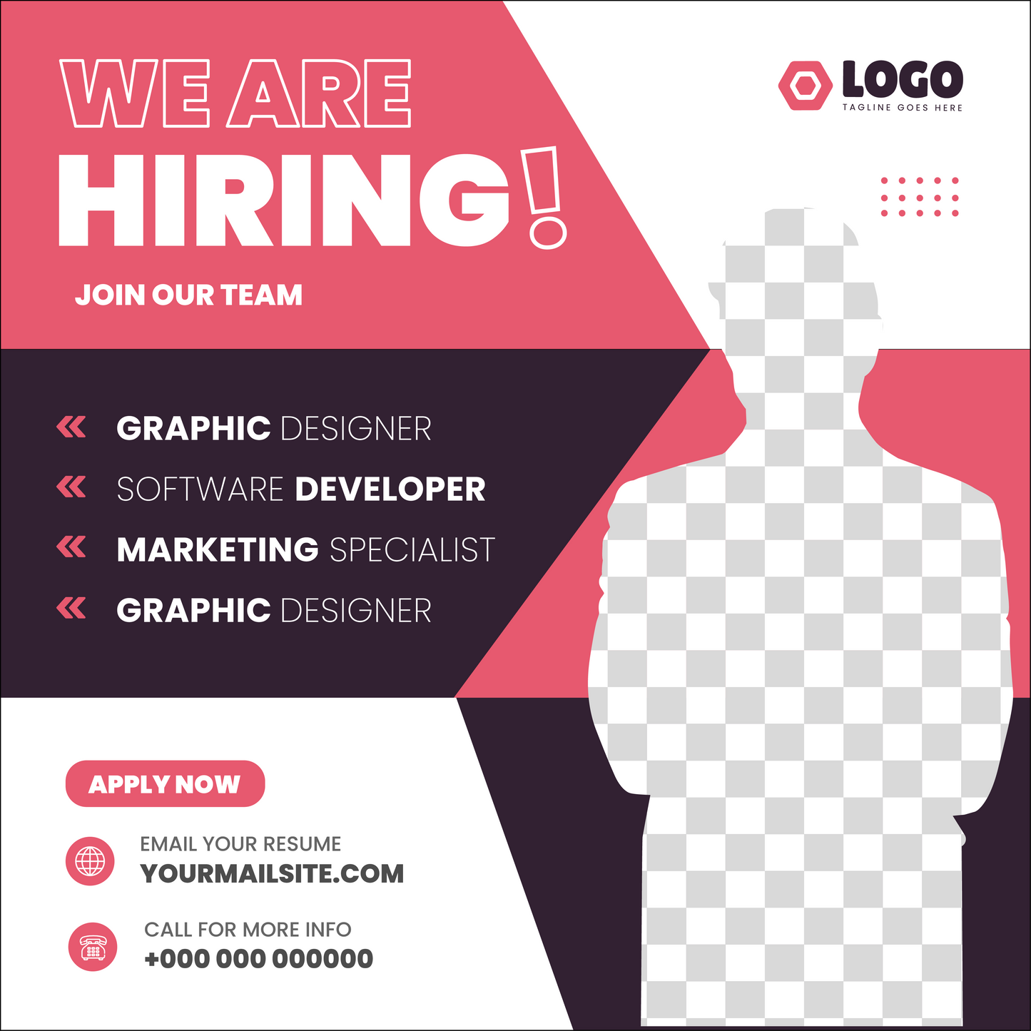 We're Hiring 18oz Duratex Vinyl Banner