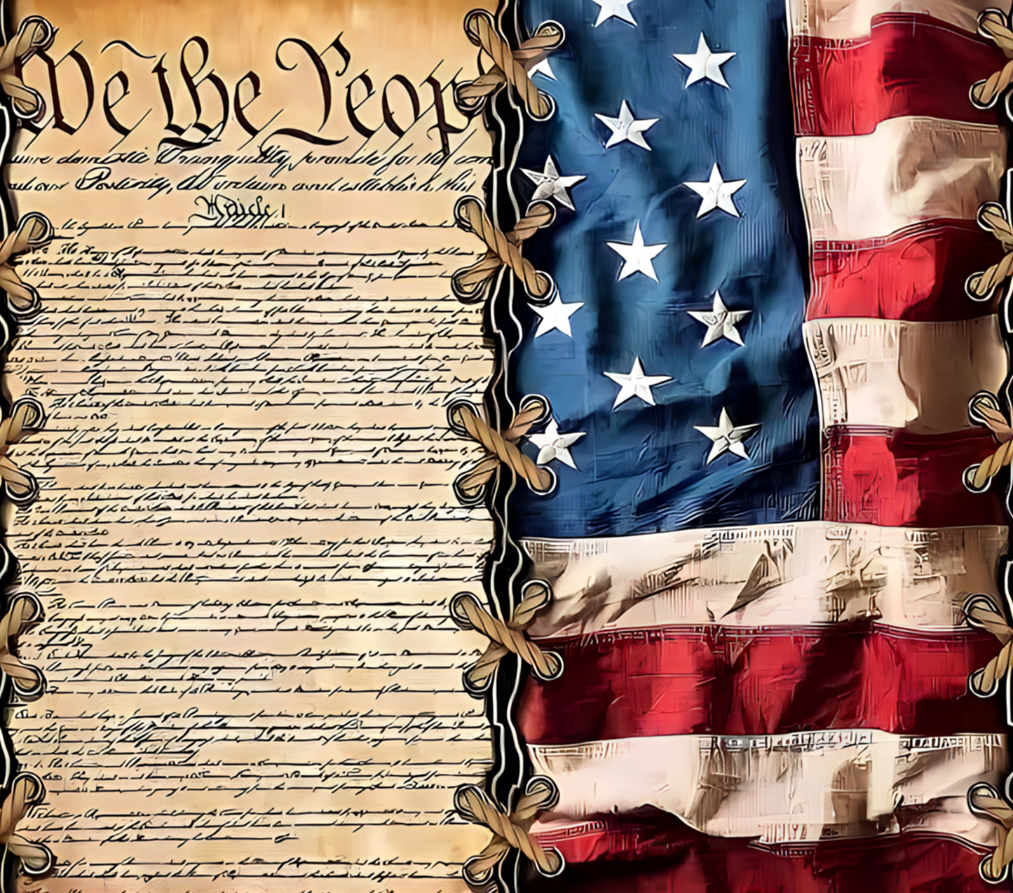 We the People Flag Tumbler