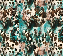 Cowhide with Teal Tumbler