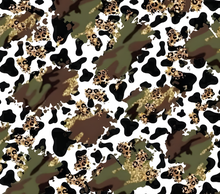 Leopard Camo and Glitter Cow print Tumbler