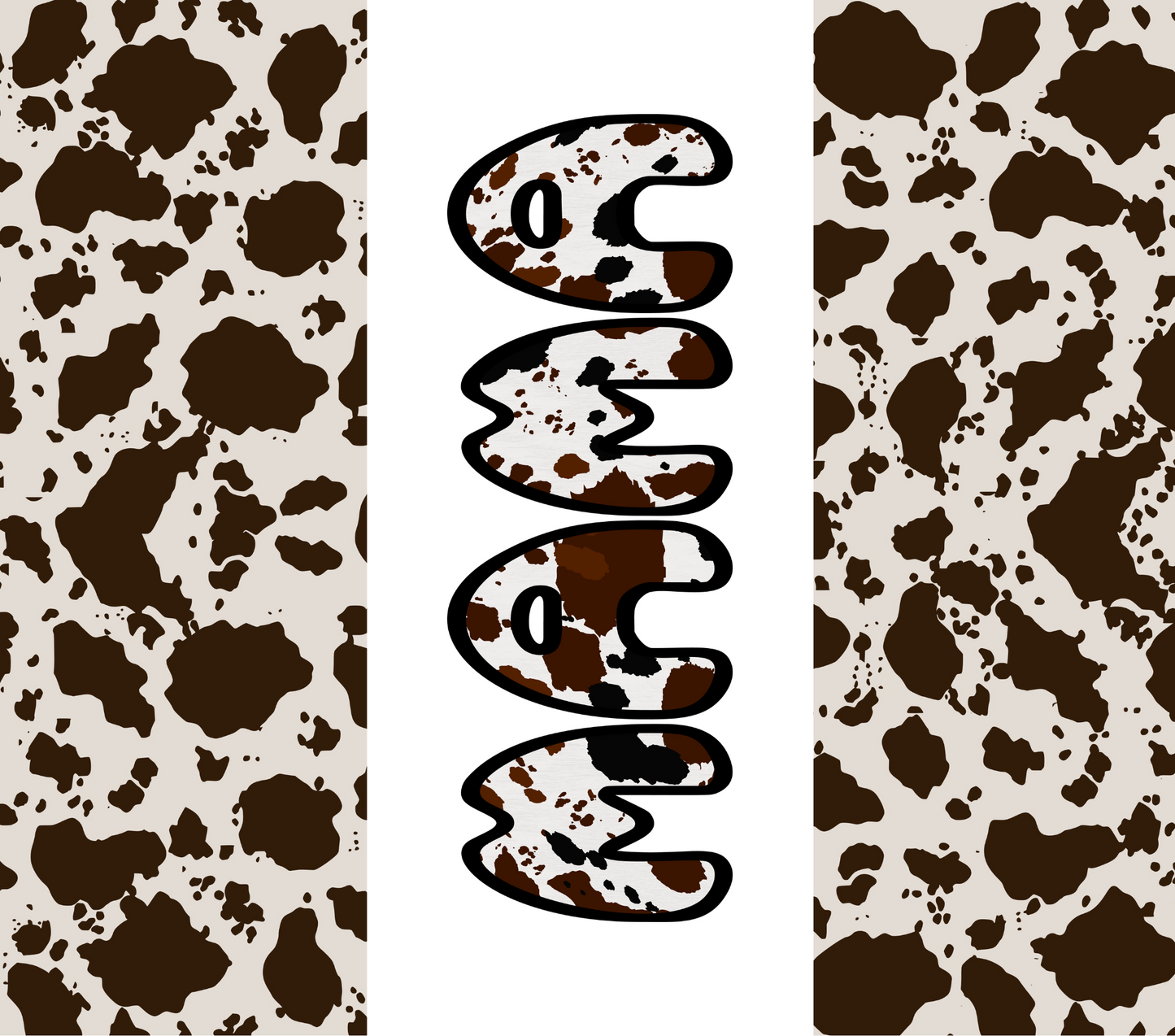 Brown Cowhide MAMA Tumbler