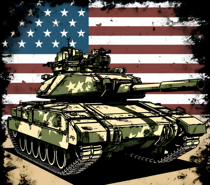 Camo Tank with Flag Tumbler