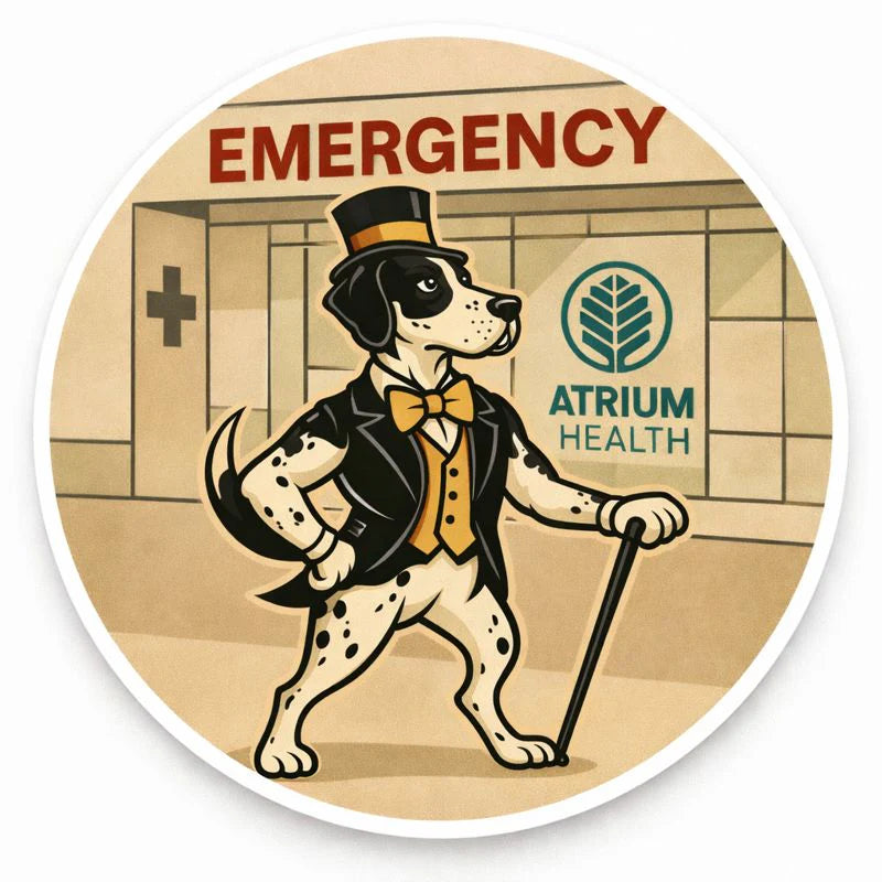 Atrium Health - Emergency Vinyl Sticker (3"x3")