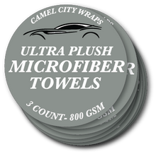 Camel City Wraps - Ultra Plush Microfiber Towels 3 Count Stickers