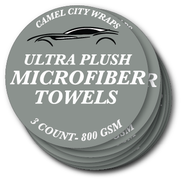 Camel City Wraps - Ultra Plush Microfiber Towels 3 Count Stickers