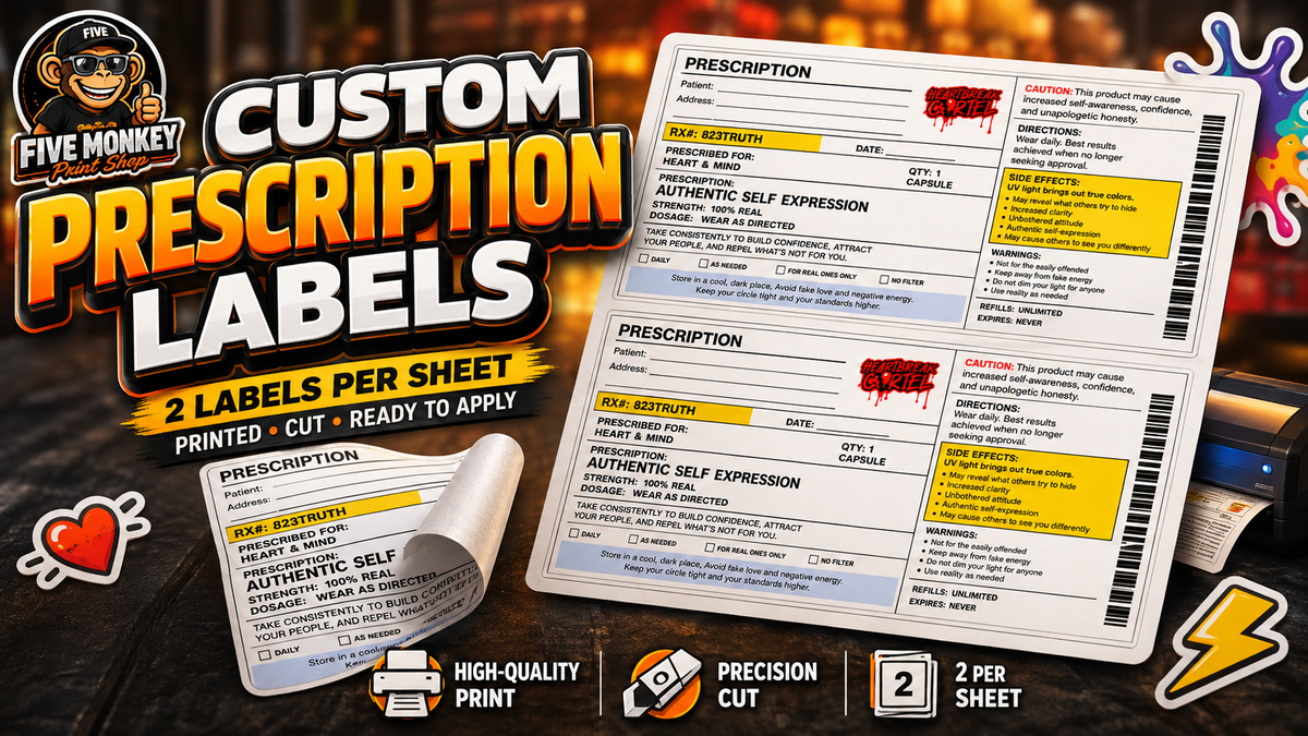 Custom Prescription Label Sheet