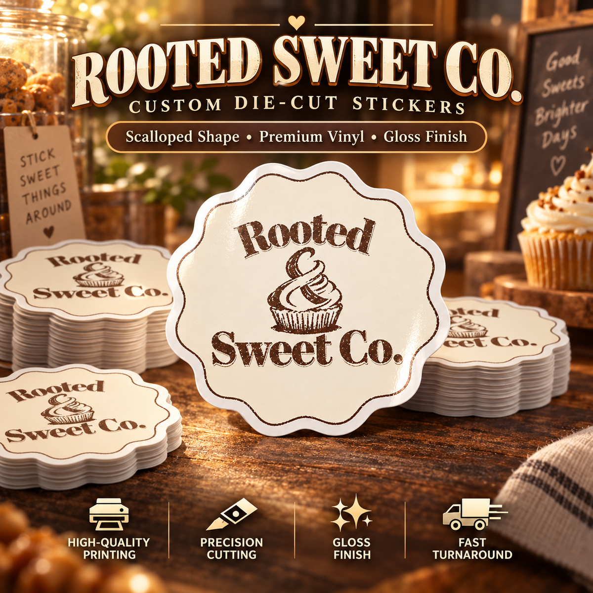 Rooted Sweet Co. Sticker