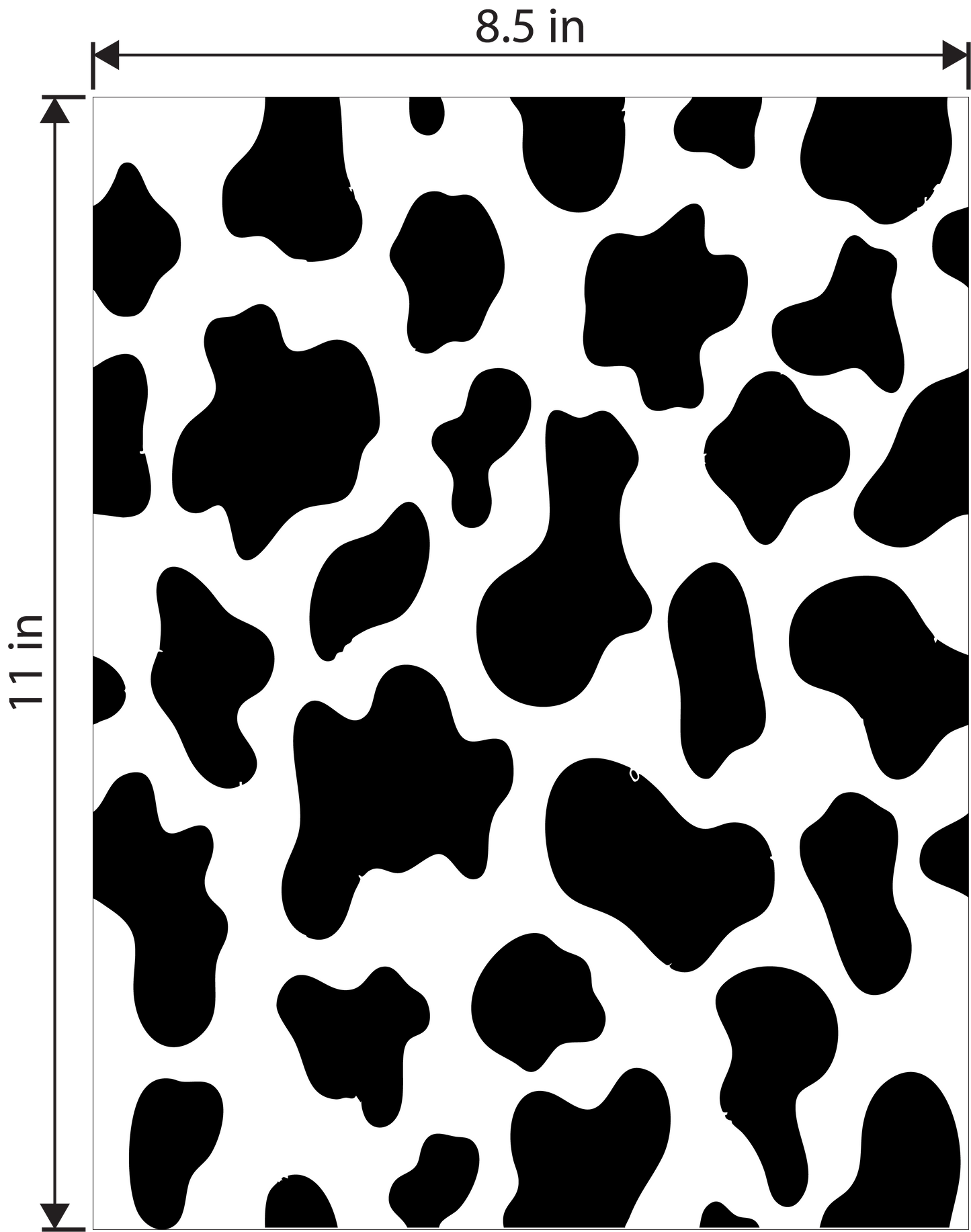 Cowhide Vinyl Sheets (8.5" x 11")