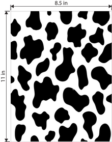 Cowhide Vinyl Sheets (8.5" x 11")