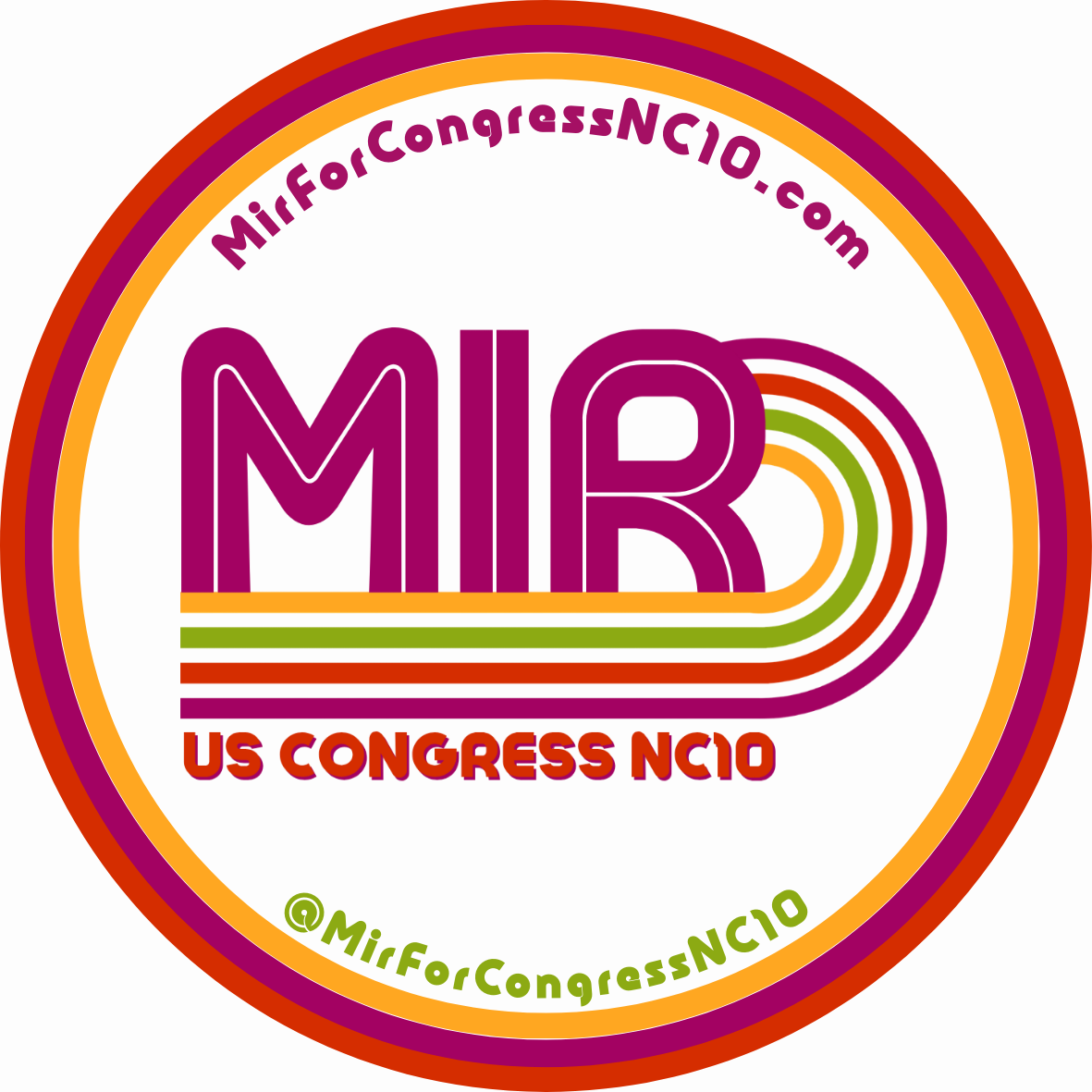 MIR for Congress Vinyl Sticker (3"x3")