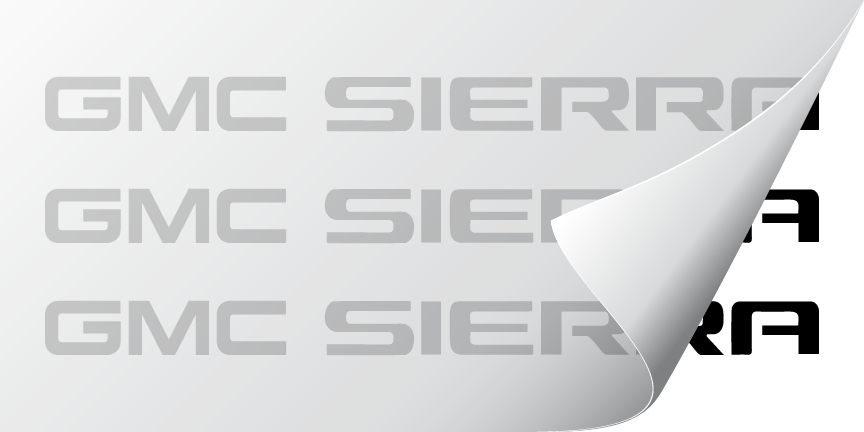 GMC SIERRA Lettering