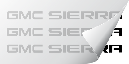 GMC SIERRA Lettering