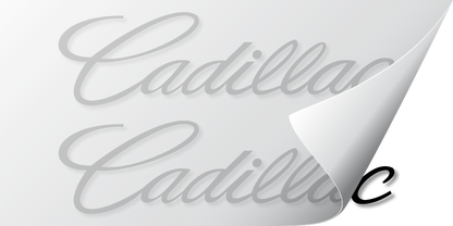 Cadillac Lettering