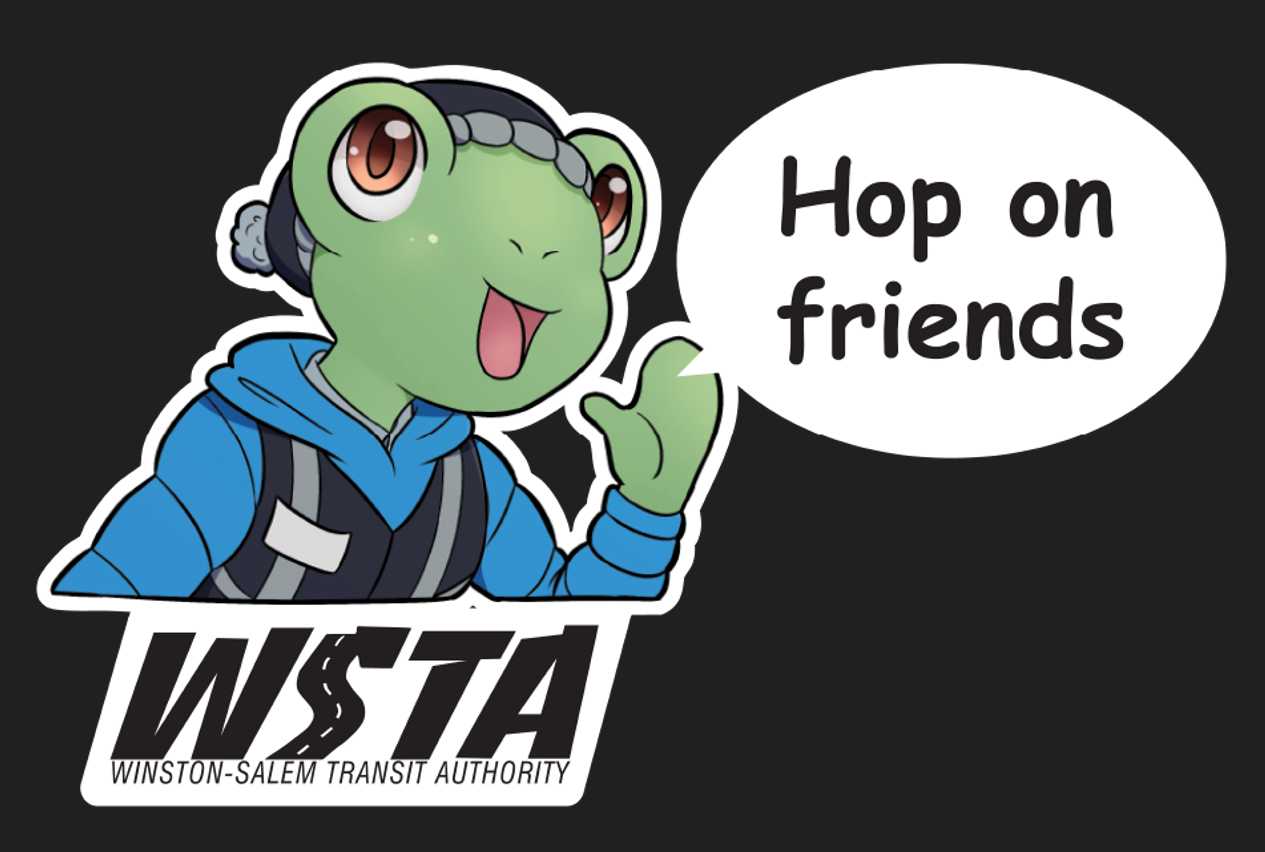 WSTA - "Hop on friends" Vinyl Sticker