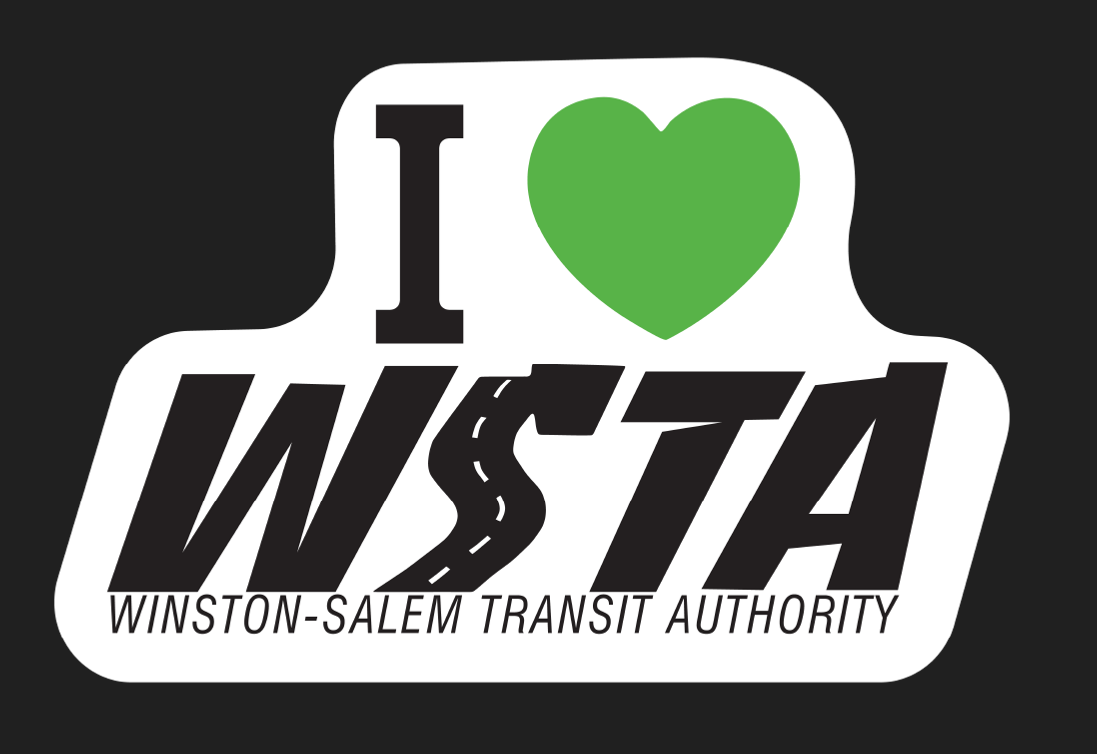 WSTA - "I Love WSTA" Vinyl Sticker