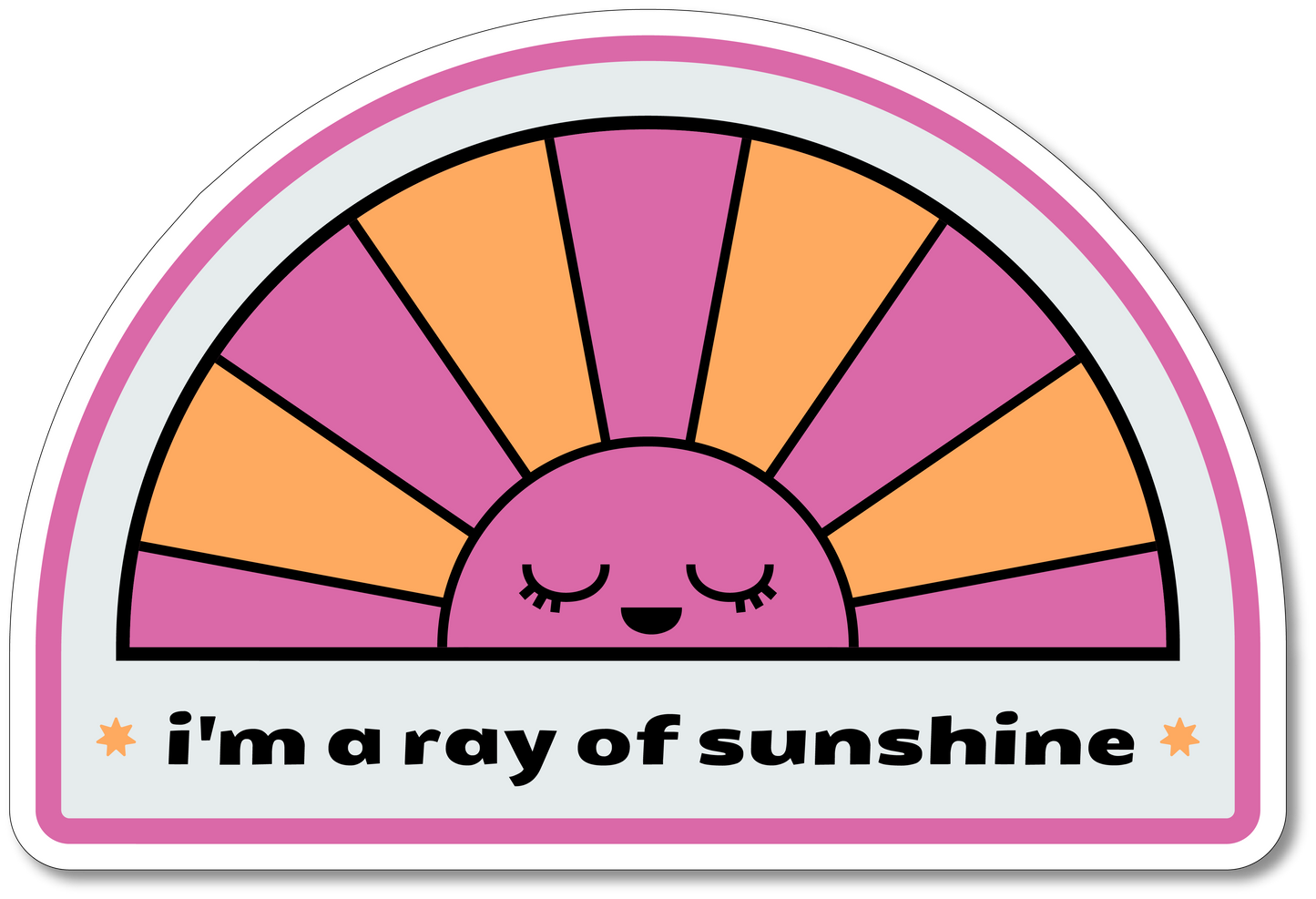I'm A Ray Of Sunshine Vinyl Sticker