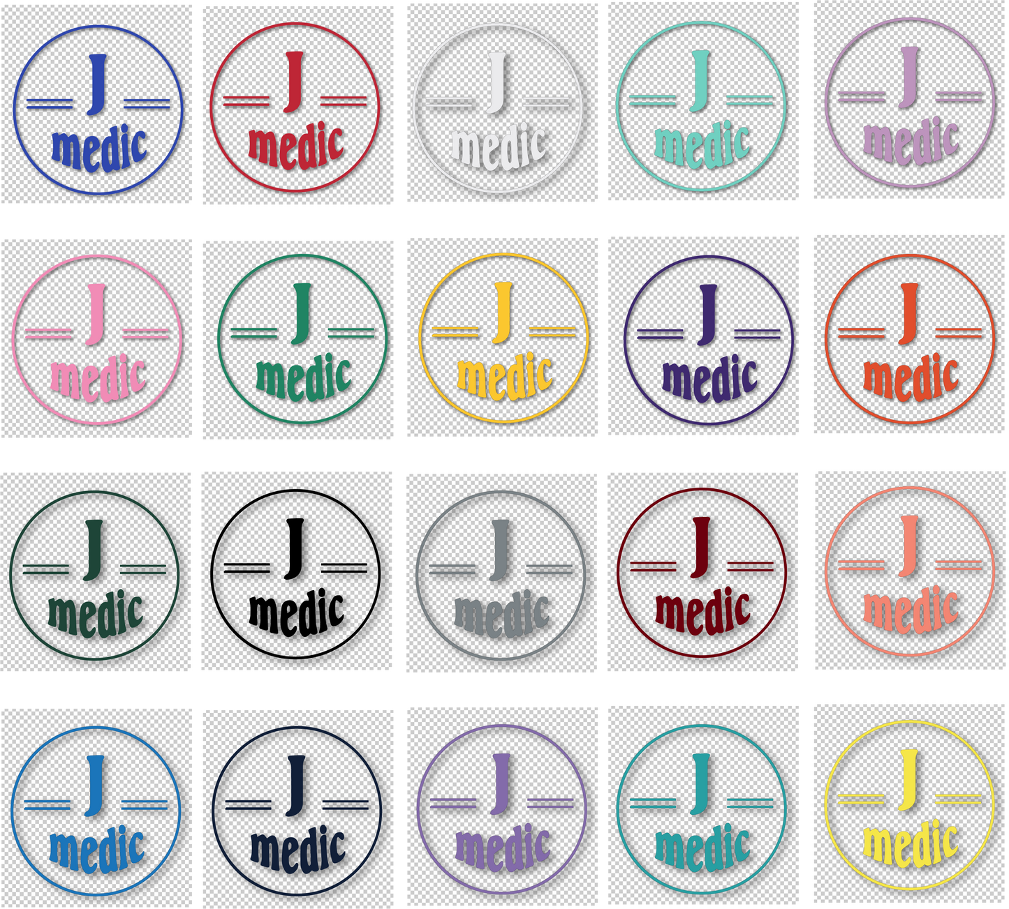 J Medic Pack of 50 Vinyl Decals