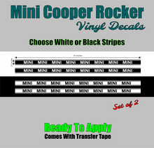 Mini Cooper Rocker Panel Stripes (#2) | 81"w x 3.5"h (Set of 2)