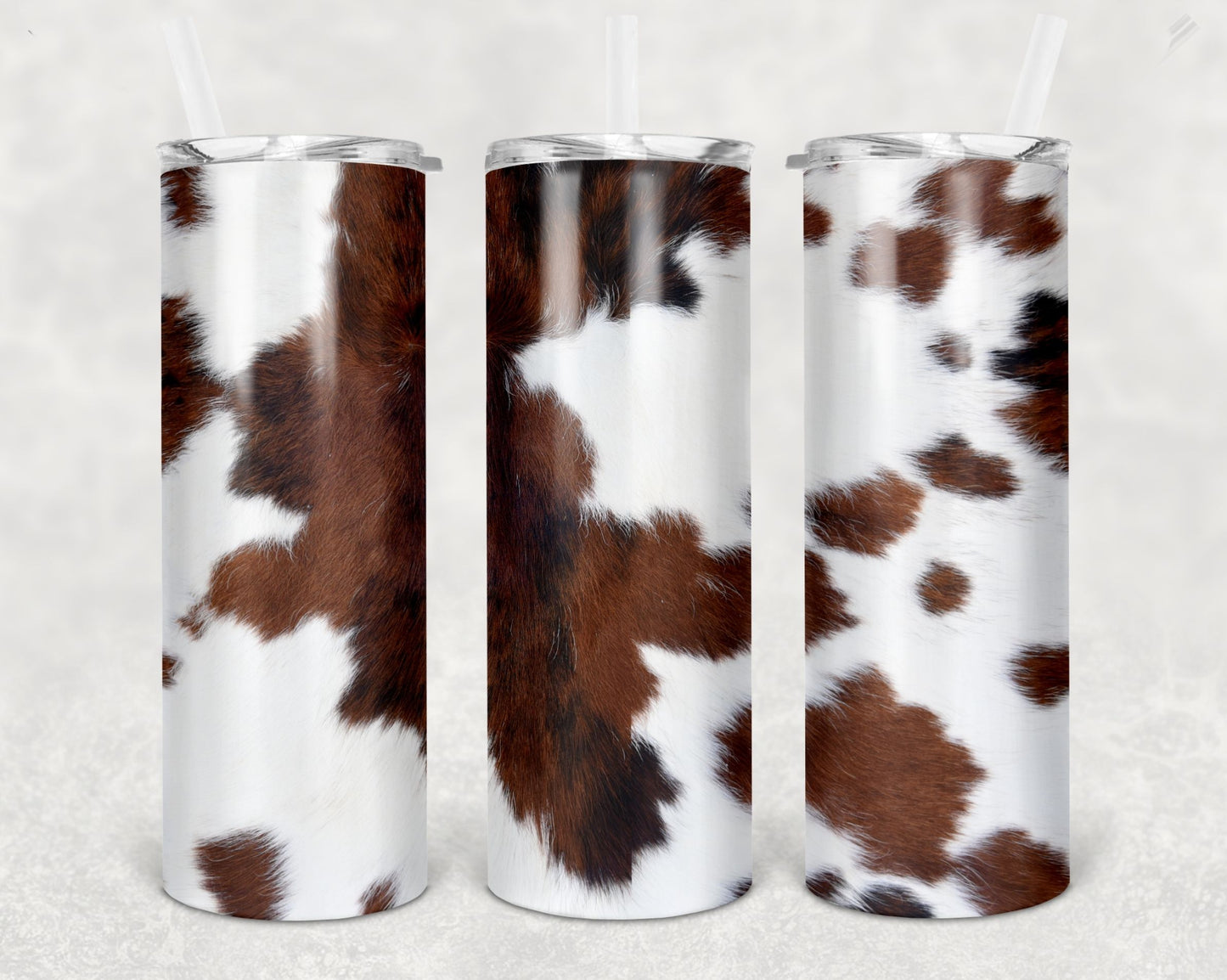 Brown Cowhide Tumbler