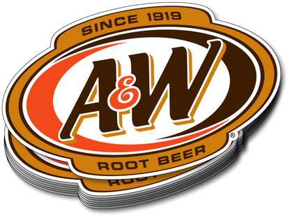 A&W Root Beer Vinyl Sticker (#1)