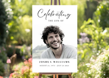 Memorial Sign "Celebration of Life"