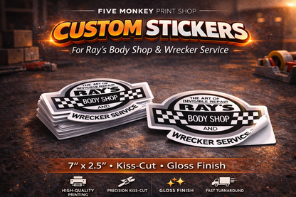 Ray's Body Shop & Wrecker Service Vinyl Sticker