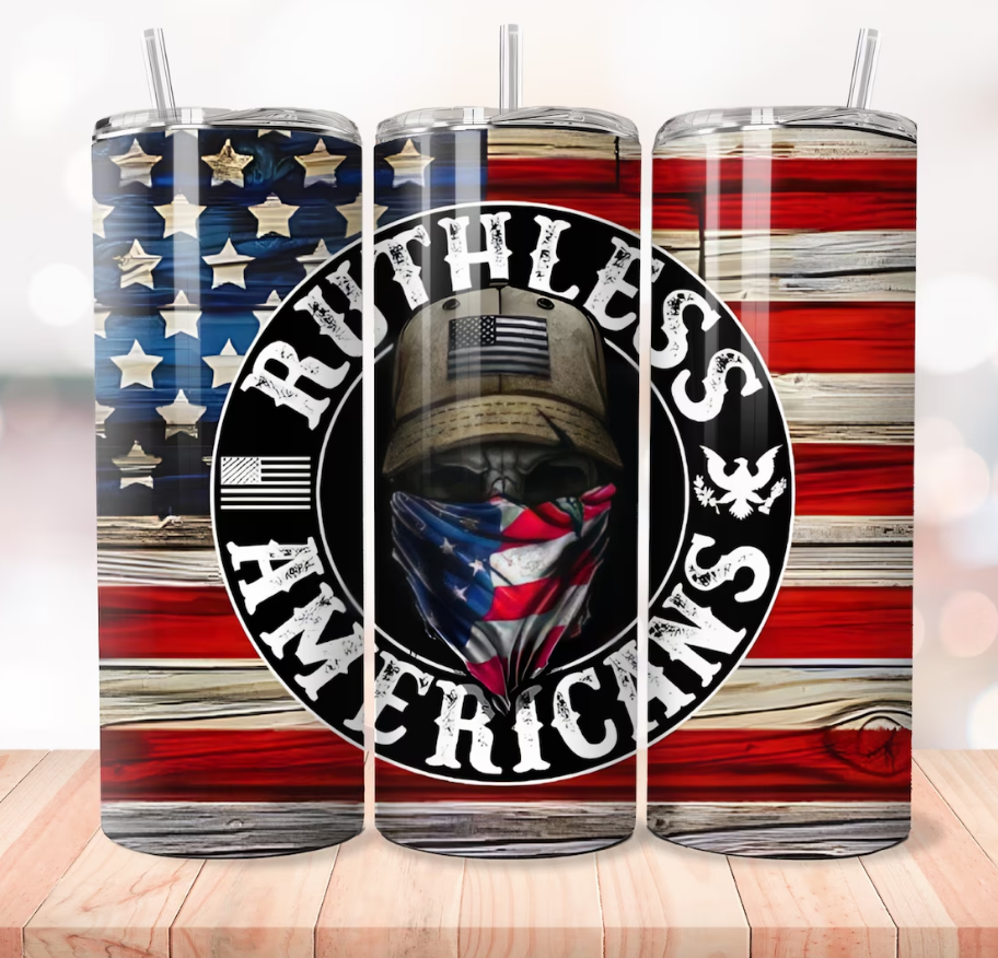 Ruthless American Flag Tumbler
