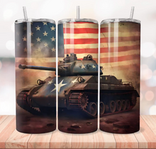 Tank with Flag Tumbler