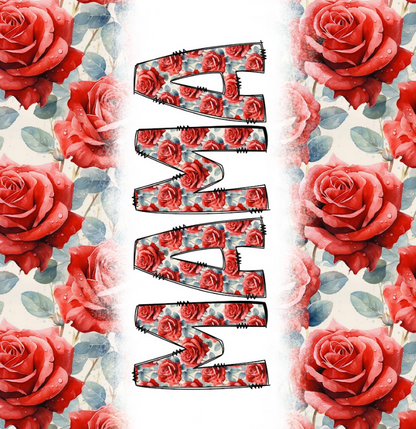 Mama with Red Roses Tumbler