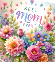 Best Mom Ever with Flowers Tumbler