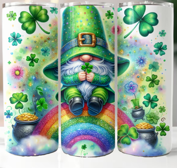 Leprechaun with Rainbow  Tumbler