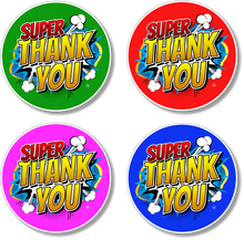 Super Thank You Vinyl Stickers