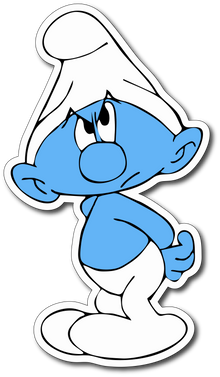 Smurf Vinyl Sticker