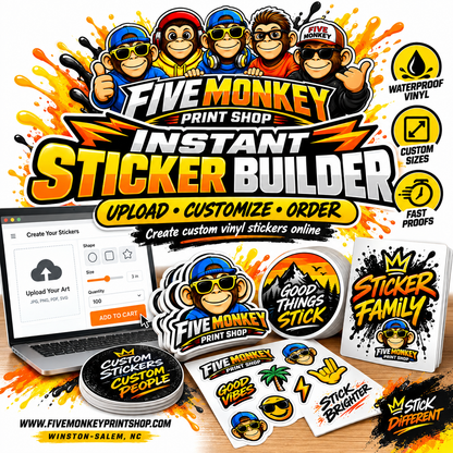 Custom Vinyl Stickers | Instant Sticker Builder