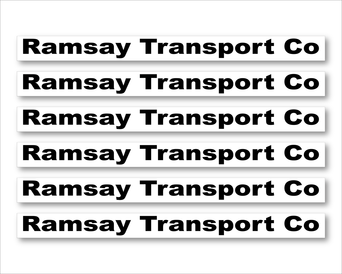Ramsay Transport Co Sticker | 31.231" x 2.51"