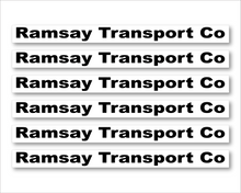 Ramsay Transport Co Sticker | 31.231" x 2.51"